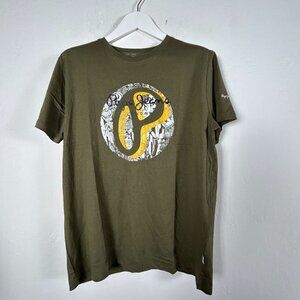 Pepe Jeans London Slim Fit Mens Olive Green Graphic T-Shirt XL Cotton Casual New